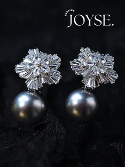 14K Gold-Plated CZ earings