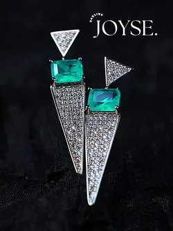 14K Gold-Plated CZ earings