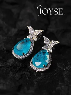 14K Gold-Plated CZ earings