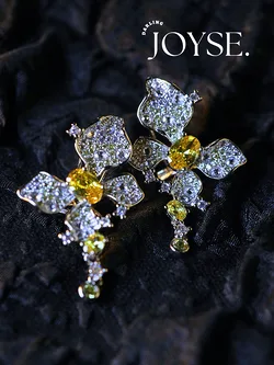 14K Gold-Plated CZ earings