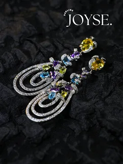 14K Gold-Plated CZ earings