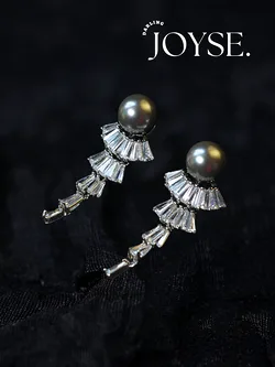 14K Gold-Plated CZ earings