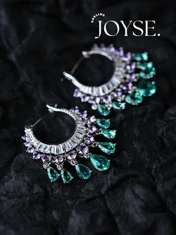 14K Gold-Plated CZ earings