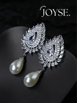 14K Gold-Plated CZ earings
