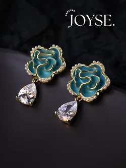 14K Gold-Plated CZ earings