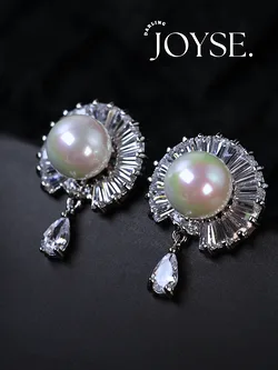 14K Gold-Plated CZ earings