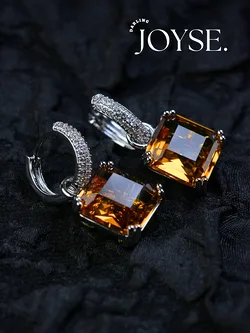 14K Gold-Plated CZ earings