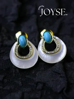 14K Gold-Plated CZ earings