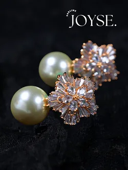 14K Gold-Plated CZ earings