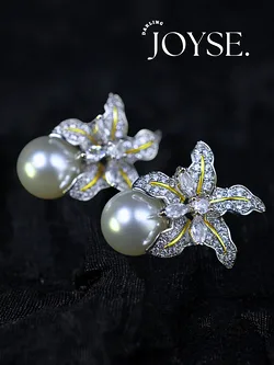 14K Gold-Plated CZ earings