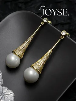 14K Gold-Plated CZ earings