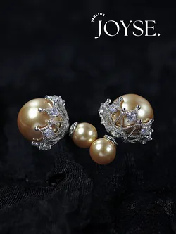 14K Gold-Plated CZ earings
