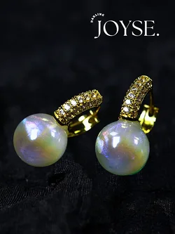 14K Gold-Plated CZ earings