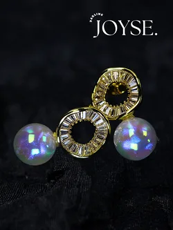 14K Gold-Plated CZ earings