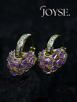 14K Gold-Plated CZ earings