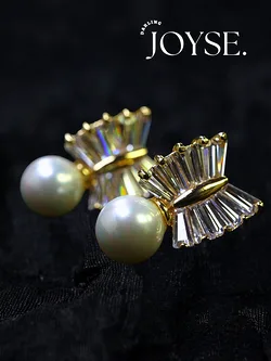 14K Gold-Plated CZ earings